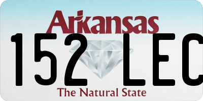 AR license plate 152LEC