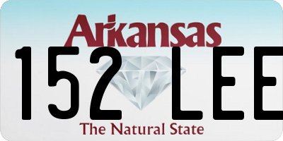 AR license plate 152LEE