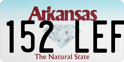AR license plate 152LEF