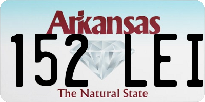 AR license plate 152LEI