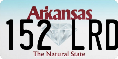 AR license plate 152LRD
