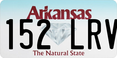 AR license plate 152LRV