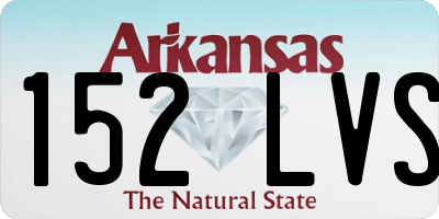 AR license plate 152LVS