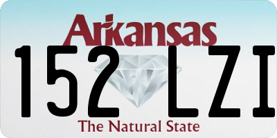 AR license plate 152LZI