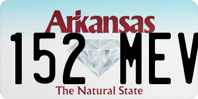 AR license plate 152MEV