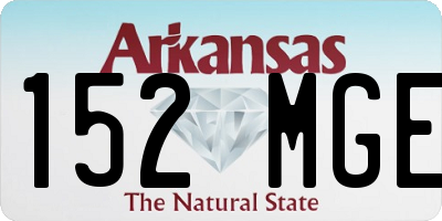 AR license plate 152MGE