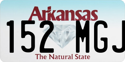 AR license plate 152MGJ