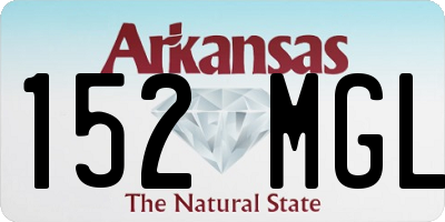 AR license plate 152MGL