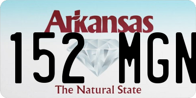 AR license plate 152MGN