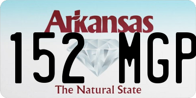 AR license plate 152MGP