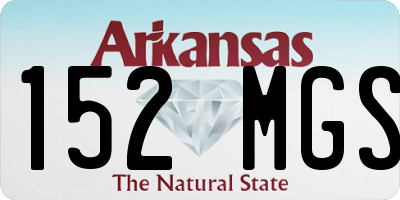 AR license plate 152MGS