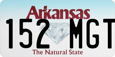 AR license plate 152MGT