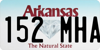 AR license plate 152MHA