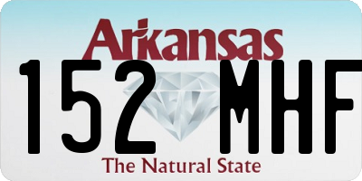 AR license plate 152MHF