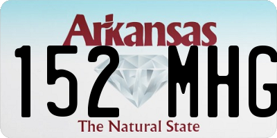 AR license plate 152MHG