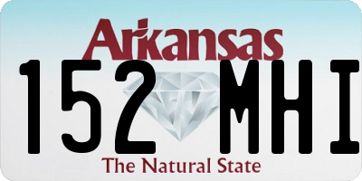 AR license plate 152MHI