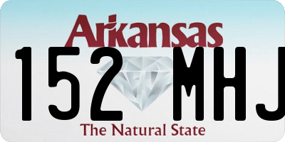 AR license plate 152MHJ