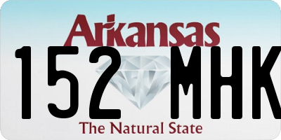 AR license plate 152MHK