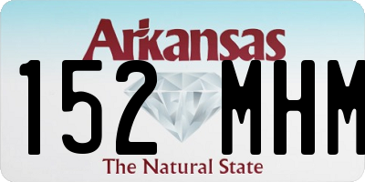 AR license plate 152MHM