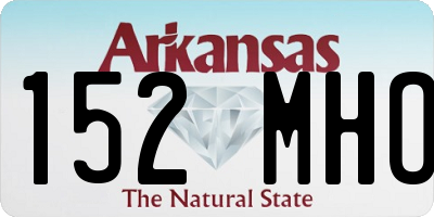 AR license plate 152MHO