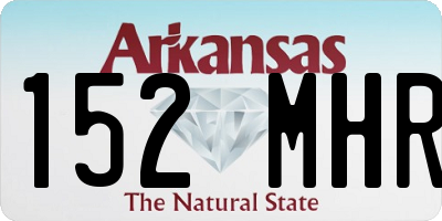 AR license plate 152MHR