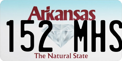 AR license plate 152MHS
