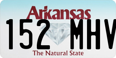AR license plate 152MHV