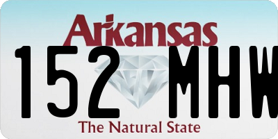 AR license plate 152MHW