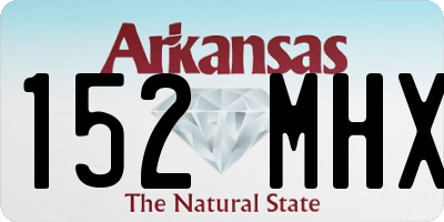 AR license plate 152MHX