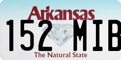 AR license plate 152MIB
