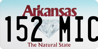 AR license plate 152MIC