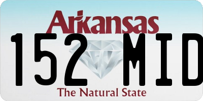 AR license plate 152MID