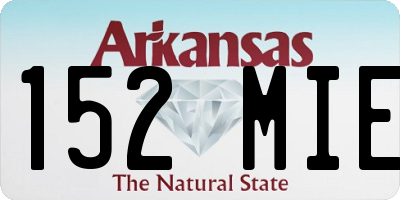 AR license plate 152MIE