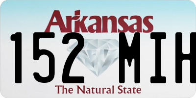 AR license plate 152MIH