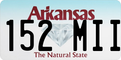 AR license plate 152MII