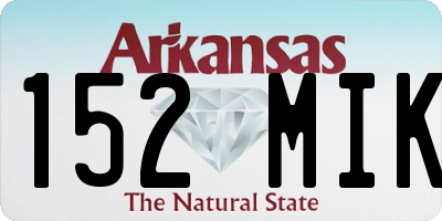 AR license plate 152MIK