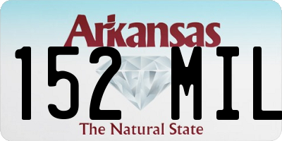 AR license plate 152MIL