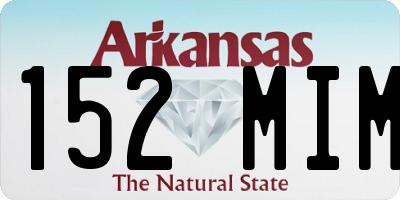 AR license plate 152MIM