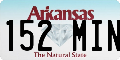 AR license plate 152MIN