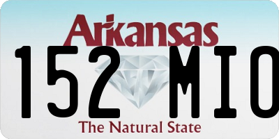 AR license plate 152MIO