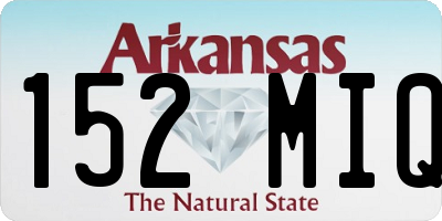AR license plate 152MIQ