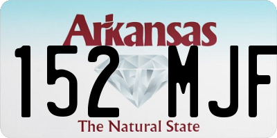 AR license plate 152MJF