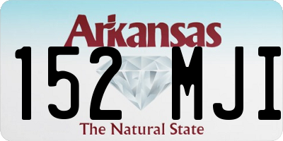 AR license plate 152MJI