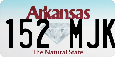 AR license plate 152MJK