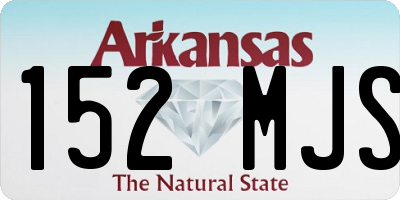 AR license plate 152MJS