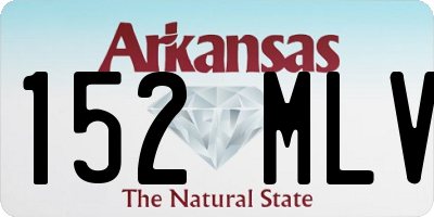 AR license plate 152MLV