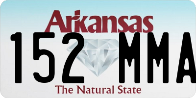 AR license plate 152MMA