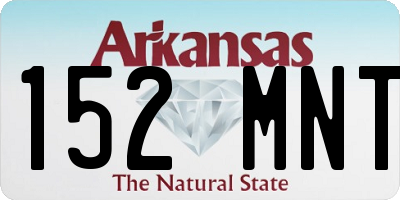 AR license plate 152MNT