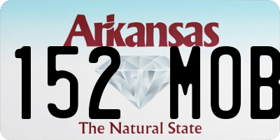 AR license plate 152MOB