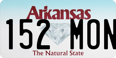 AR license plate 152MON